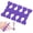 B, variant on E Cotton Toe Spreader Separator For Manicure Pedicure Nail Polish Application Tool Women Men Use Toe Divider Sponge 1 Pair