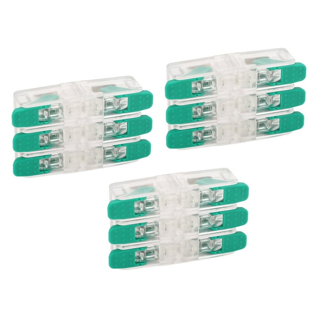 Quick Wiring Connectors, 3 In 3 Out Wire Connector Dual End Screw Hole 10PCS 41A 450V For 10-20AWG Electrical Wires