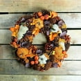 thumbnail image 2 of 13" Autumn Harvest Gourds and Berries Artificial Wreath Decoration, 2 of 3