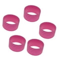 thumbnail image 1 of 5 Packs Tennis Racquet Grip Ring Sweat Absorbing Ring Racket Badminton Racquet Grip Ring Tennis Grip Band Pink, 1 of 9