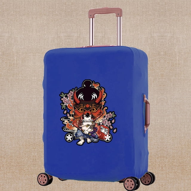 Luggage Cover Elasticity Dust-proof Travel Accessory Covers Apply To 18-32 Inch Suitcase Samurai Print Trolley Protective Case 8samurai021 L (26-28inch)