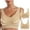 Beige, variant on 2 Pack Comfort Push Up Sports Bra for Women Stretchy Wireless Sleep Bras Plus Size Workout Yoga Tank Tops