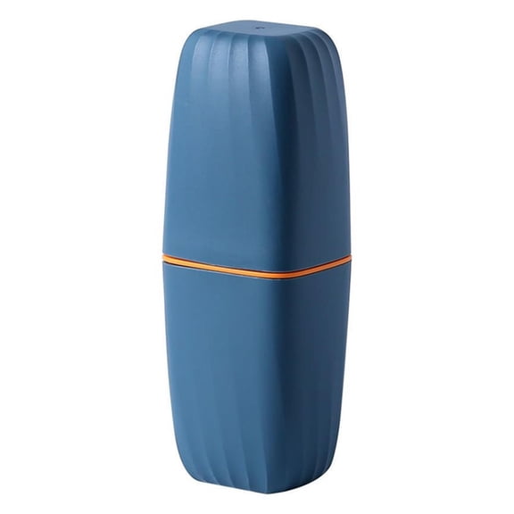 2 in 1 Travel Toothbrush Cup Case, Ongmies 2 in 1 Travel Toothbrush Cup Case Travel Toothbrush Holder with Cover, Blue