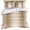 Beige, variant on 3 Piece Gray Ombre Duvet Cover Set Queen Size, Microfiber Comforter/Quilt Cover with Corner Ties and 2 Pillowcases, Modern Abstract Art Farmhouse Gradient All Season Soft Bedding with Zipper Closure
