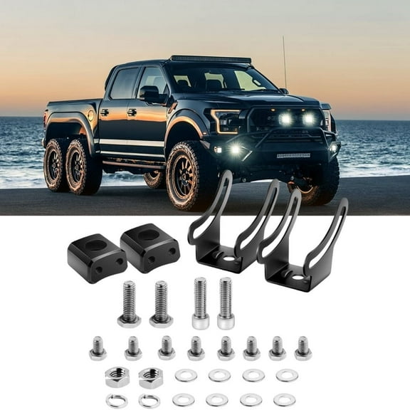 Nilight 2PCS Black Mounting Base Bracket LED Light Bar Slide Mount Bracket