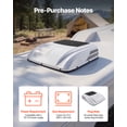 thumbnail image 6 of VEVOR Truck Air Conditioner, 12V 10000 BTU RV Rooftop AC Unit, 350 m³/h Airflow, Cooling & Heating 2 in 1 Function Cab Air Conditioner, Quiet A/C Unit for Semi Truck Trailer Motorhome Tractor Caravan, 6 of 9