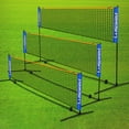 thumbnail image 2 of Portable Foldable Standard Professional Badminton Net Indoor Outdoor White White 6.1m, 2 of 5