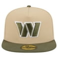 thumbnail image 2 of Men's New Era  Beige/Olive Washington Commanders Color Pack A-Frame 59FIFTY Fitted Hat, 2 of 5