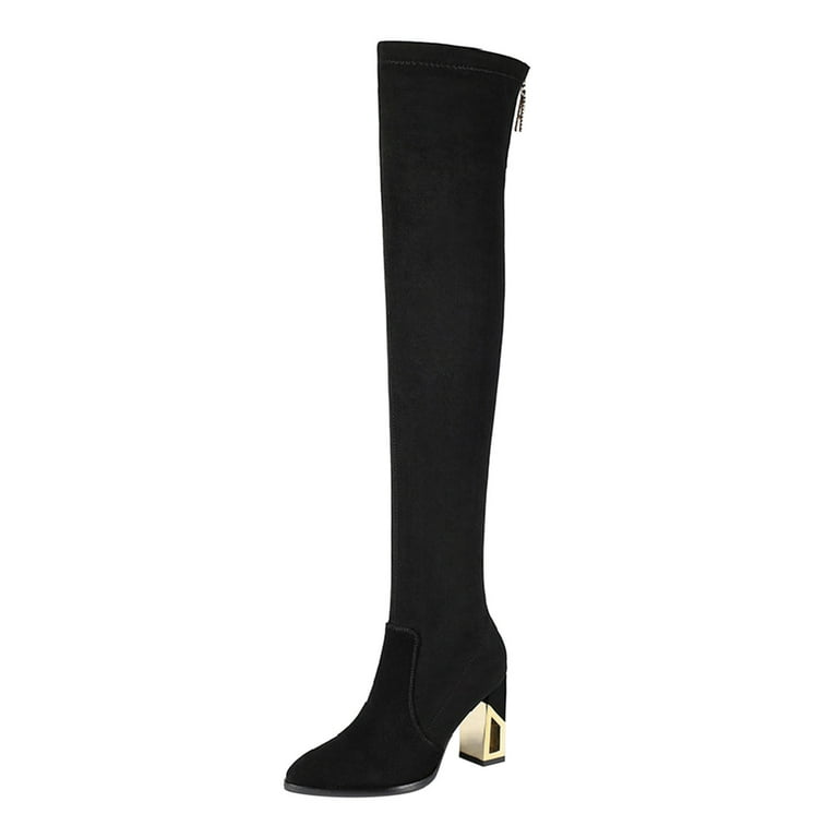 Knee high boots cheap with belt attached