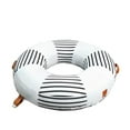 thumbnail image 2 of Big Joe Lux Ring Premium Inflatable Pool Float, Premier Mesh, Durable UV Protected Polyester Blend, Black and White Cape Stripe, 2 of 9
