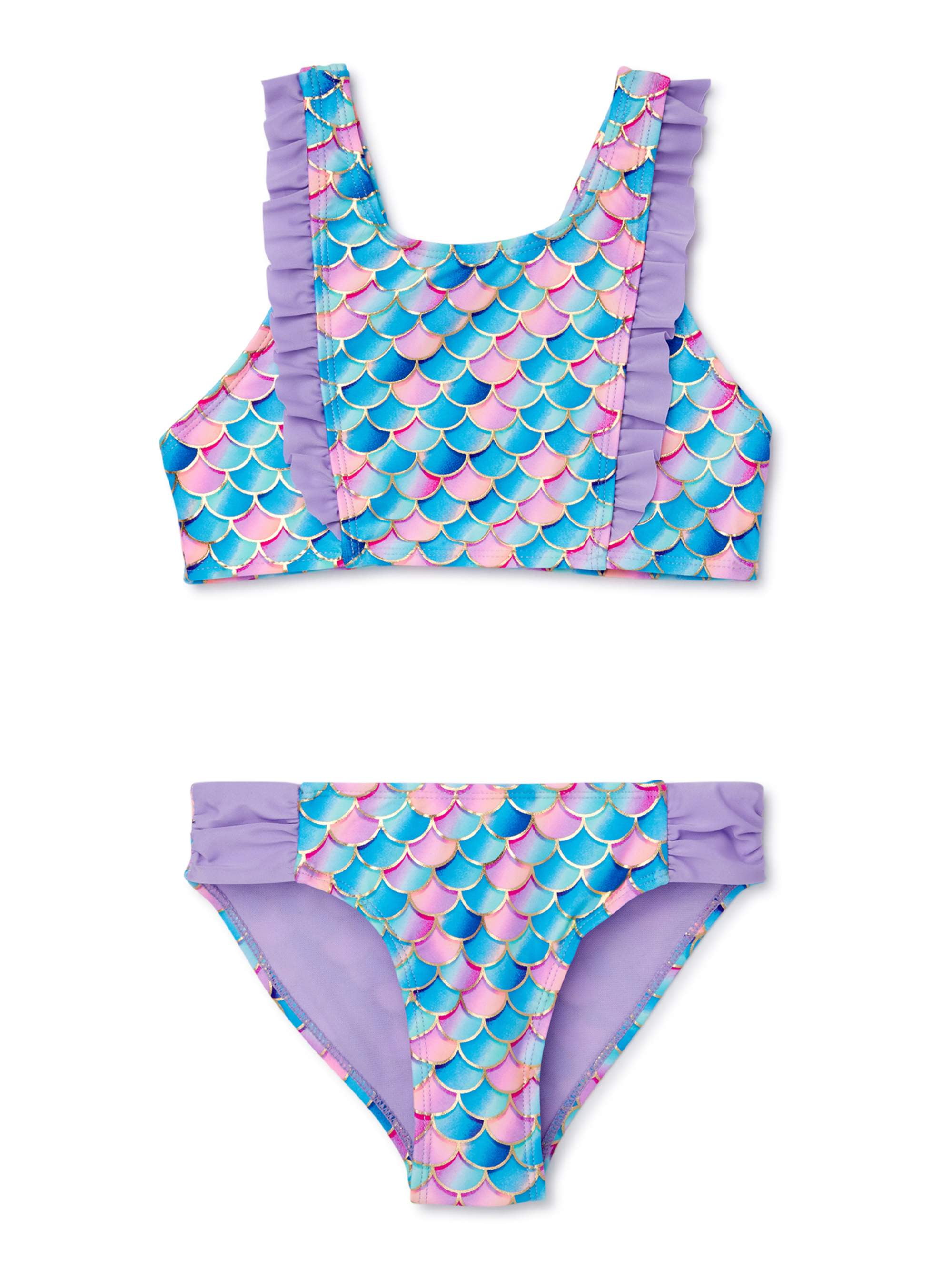 6 Hula Star Girls Butterfly Two-Piece Bikini Swimsuit Set Size 5 NEW