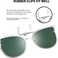 thumbnail image 3 of Liangnv Clip en gafas de sol polarizadas ojo de gato Flip para gafas graduadas B2436, 3 of 5