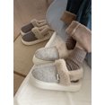 thumbnail image 2 of Botas de nieve para mujer, zapatillas de algodón para pareja para otoño e invierno, zapatos de algodón con aislamiento de felpa para el hogar de moda para hombres, 2 of 5