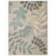 thumbnail image 2 of Nourison Tranquil Nature Ivory/Light Blue 5'3" x 7'3" Area Rug, (5x7), 2 of 8