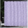 thumbnail image 3 of Ambesonne Mushroom Shower Curtain, Sketch Mushrooms Artwork, 69"Wx70"L, Lavender Blue, 3 of 4