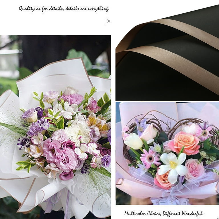 20 Pcs Raindrop Pattern Flowers Packaging Paper Korean Style Bouquet Wrapping  Paper Florist Packaging Materials Supply