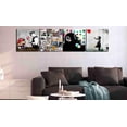 thumbnail image 2 of Tiptophomedecor Stretched Canvas Street Art - Banksy Composition Mario 4 Piece - Stretched & Framed Ready To Hang Art, 2 of 3