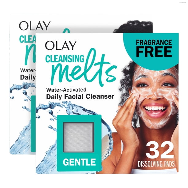 Limpiador facial Olay Gentle Cleansing Melts, sin fragancia, 64 unidades