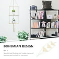 thumbnail image 4 of Raindrops Macrame Wall Shelf for Indoor Decoration Beige Cotton Rope 1Pack, 4 of 6