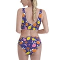 thumbnail image 5 of High Waisted Bikini Sets For Women, Abstract Oranges Lemon Swimsuits Tummy Control, Two Pieces Bathing Suit, 5 of 8