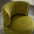 thumbnail image 5 of MOONMISS 360° Swivel Barrel Accent Chairs, Round Armchairs with Wide Upholstered, for Living Room, Bedroom, Olive, 5 of 5