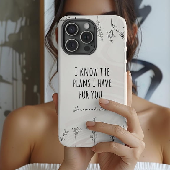 Faith Bible Verse Christian Inspirational Religious Gift Phone Case for iPhone 11 12 13 14 15 16 17 Pro Max