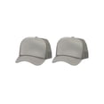 thumbnail image 1 of Top Headwear Men's Blank Rope Trucker Foam Mesh Plain Light Grey, 1 of 2
