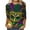 1-Multicolor, variant on Cavosen Carnival Womens 3/4 Length Sleeve Tops Crew Neck Mardi Gras Shiny Mask Graphic Print Blouse Party Festival Tops Casual Stylish Holiday Shirts Dressy Party Funny T-Shirt S