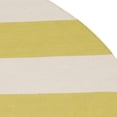 thumbnail image 4 of SAFAVIEH Montauk Saranna Striped Cotton Area Rug, Green/Ivory, 6' x 6' Round, 4 of 5