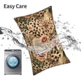 thumbnail image 6 of Cauagu Animal Leopard Print Pillow Covers with Envelope Closure,1PC Pillow Cases Decorative Pillow Case for Bed & Couch, Pillows Not Included-20"x30", 6 of 6