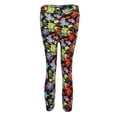 thumbnail image 4 of Leggings de yoga para mujer con estampado floral camuflaje, cortos, elásticos, para uso deportivo e informal. METRO, 4 of 9