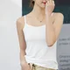 thumbnail image 5 of Top blanco Sexy para mujer, camiseta sin mangas informal negra con cuello redondo, Top deportivo de gran tamaño para Fitness, camisolas 2024, 5 of 5
