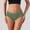 Green, variant on DuoJiaJ Seamless Underwear for Women, Pure Cotton Crotch Low Waist Breathable Sexy Solid Color Beige L