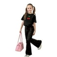 thumbnail image 2 of Gaexia Children'S Jogging Set,Girls Casual Fashion Outfit Bow Short Sleeve Top and Long Pants Comfy Two Piece Playwear Fashion Clothes,11-12 Years, 2 of 6