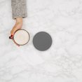 thumbnail image 2 of Raindrops 6Pcs Grey Silicone Coaster For Office Desk Insulation Waterproof Protection Round Minimalist Design, 2 of 8