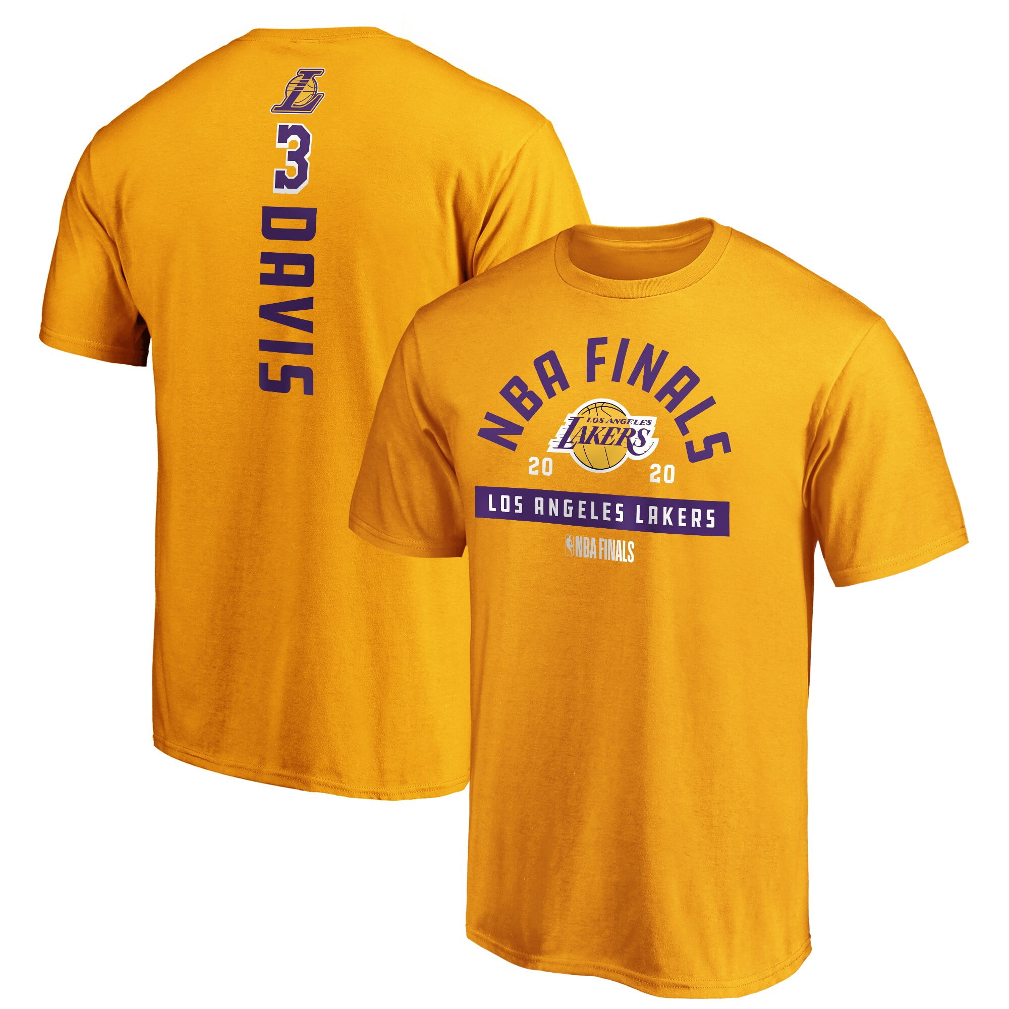 Anthony Davis Los Angeles Lakers Fanatics Branded 2020 Nba Finals Bound Name Number T Shirt Gold Walmart Com Walmart Com