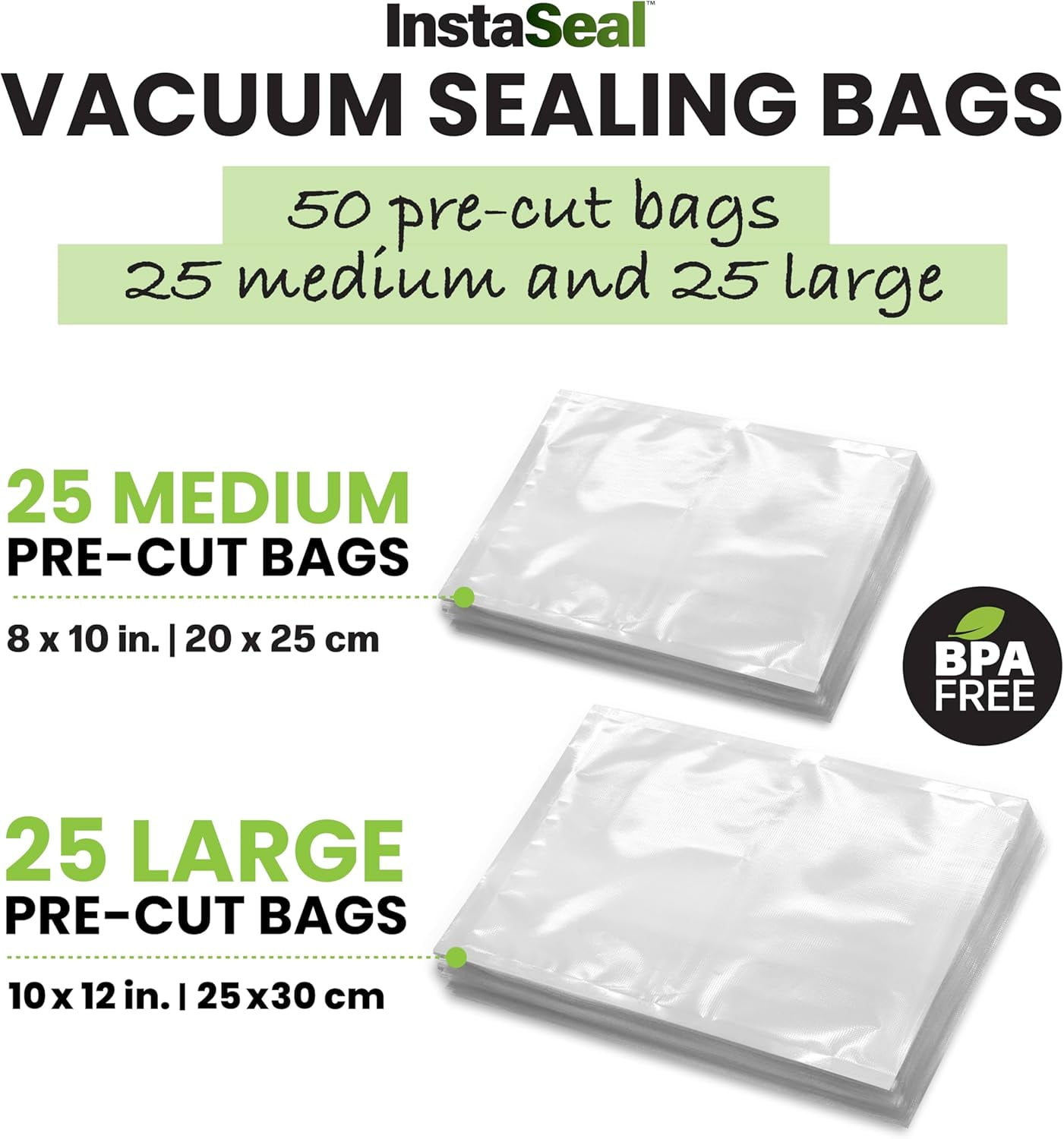 InstaSeal Food Vacuum Sealer Machine, Upright Vacuum Sealer Machine Allows to Vacuum Seal Liquids, Food Sealer, Keeps Food Fresh Longer As Seen on TV Products