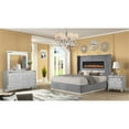 thumbnail image 2 of Lizelle Upholstery King 4 Pc Bedroom Set made with wood in Gray, 2 of 16