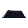 thumbnail image 2 of Ahgly Company Machine Washable Indoor Rectangle Abstract Blue Modern Area Rugs, 6' x 9', 2 of 4