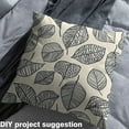 thumbnail image 2 of jejeloiu Sketch Leaves Fabric by the Yard 1 Yard,Minimalist Aesthetic Home Decor Fabric by the Yard,Beige Black Sewing Fabric,Breathable Home Decor, 2 of 6