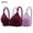 Red+Purple, variant on Hjlmsx Womens Plus Size Push Up Bra Full Coverage Everyday Bras No Underwire Cotton Mesh Bras