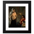 thumbnail image 2 of After Henrietta Rae 15x18 Black Modern Framed Museum Art Print Titled - Florence Nightingale with Her Lamp at a Patient's Bedside., 2 of 5