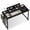 Black, variant on EDX 47" Computer Desk with Metal Frame, Scratch-Resistant Surface & Side Storage Bag – Modern Office Desk, White