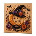 thumbnail image 2 of Halloween Diamond Art Kit, DIY Pearl Craft Set with Rhinestones and Glue Tool, Festive Halloween Decor For Living Room Wall Or Seasonal Home Accent Vibe E, 2 of 3