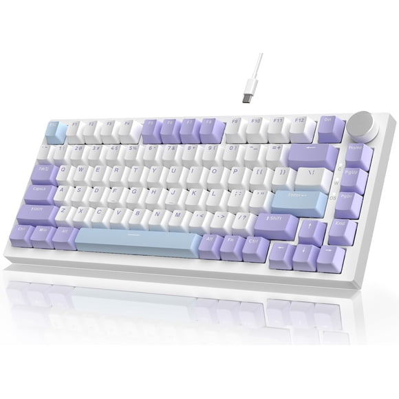 Teclado mecánico para juegos A.JAZZ AK820 75% cableado RGB