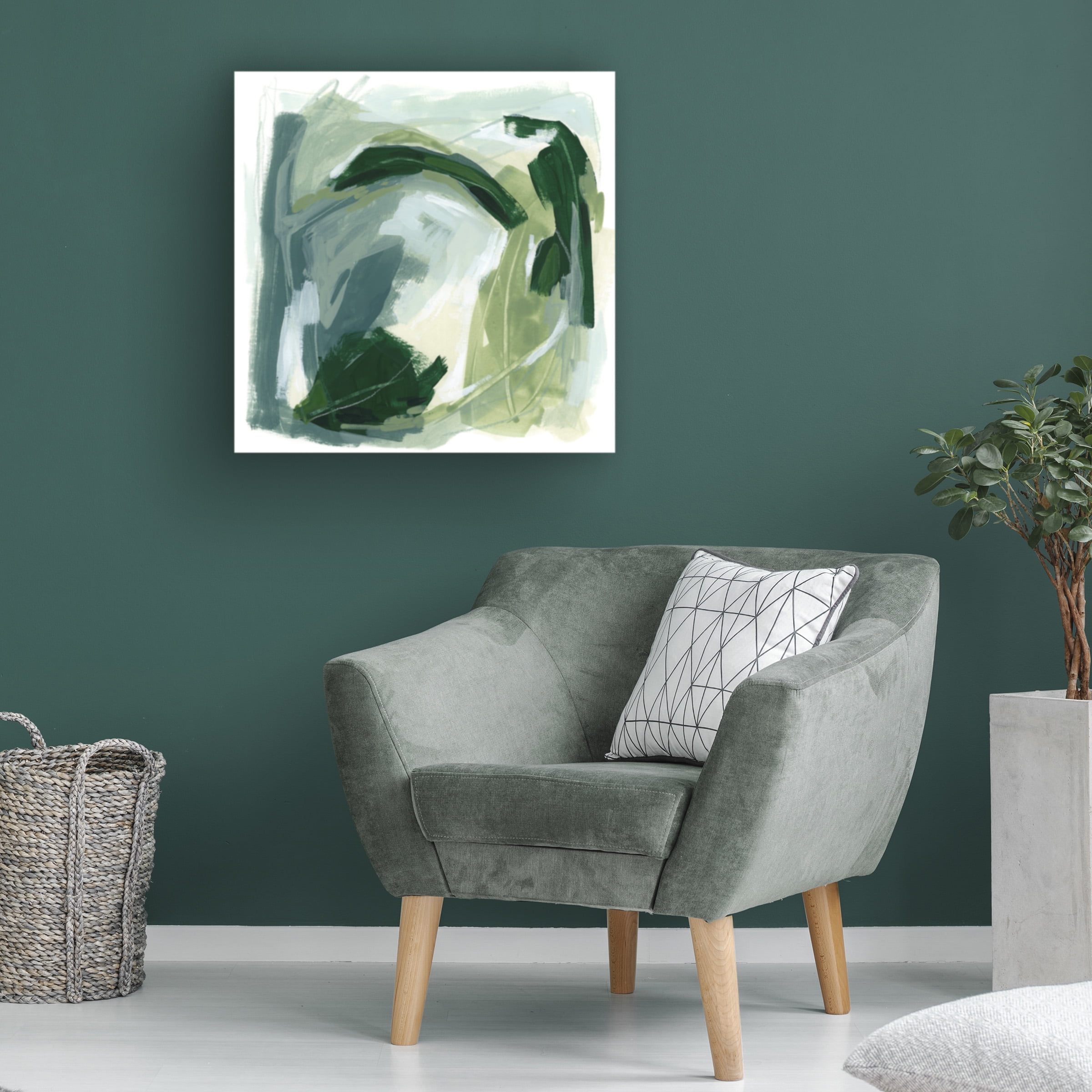 June Erica Vess 'Emerald Spin II' Canvas Art