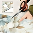 thumbnail image 7 of Blue and Beige Magnolias Kitchen Sink Splash Guard, Silicone Sink Faucet Mat Dry Out the Kitchen Bathroom, 7 of 7