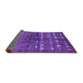 thumbnail image 2 of Ahgly Company Indoor Round Solid Purple Modern Area Rugs, 7' Round, 2 of 4