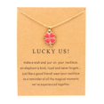 thumbnail image 1 of Pendentifs Trèfle Chaîne Clavicule pour Femmes Filles Collier Saint-Valentin, 1 of 5
