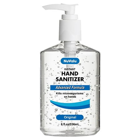 New 380248 Nuvalu Hand Sanitizer 8 Oz W / Pump Original (12-Pack) Cough Meds Cheap Wholesale Discount Bulk Pharmacy Cough Meds Firesale